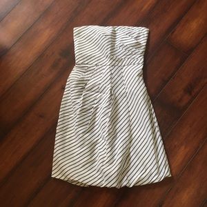 Zara Basic Strapless Dress with Bubble Hem